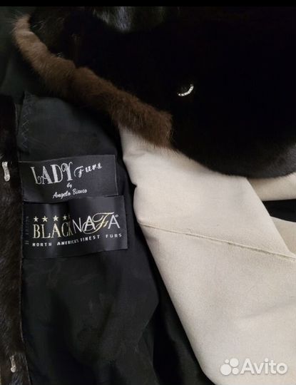 Blacknafa Шуба норка с соболем 42/44 шикарная