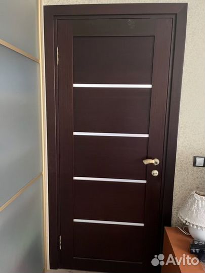 Двери межком. с коробкой, налич., ручками, 80 см