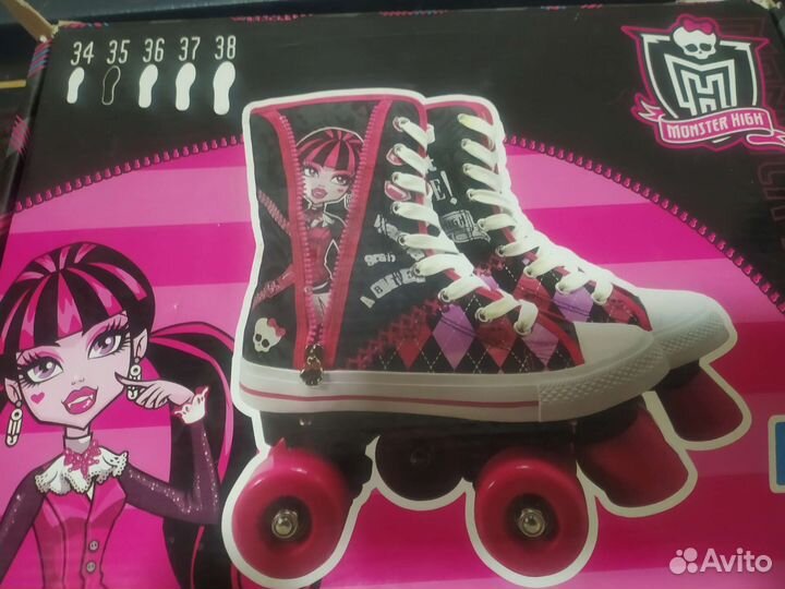 Ролики квады 35 размер для девочки