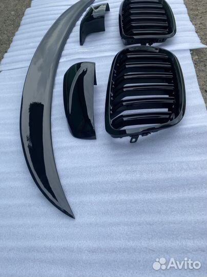 BMW X6 E71 Спойлер комплект черный глянец