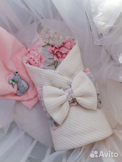 Конверт на выписку весна лето для девочки