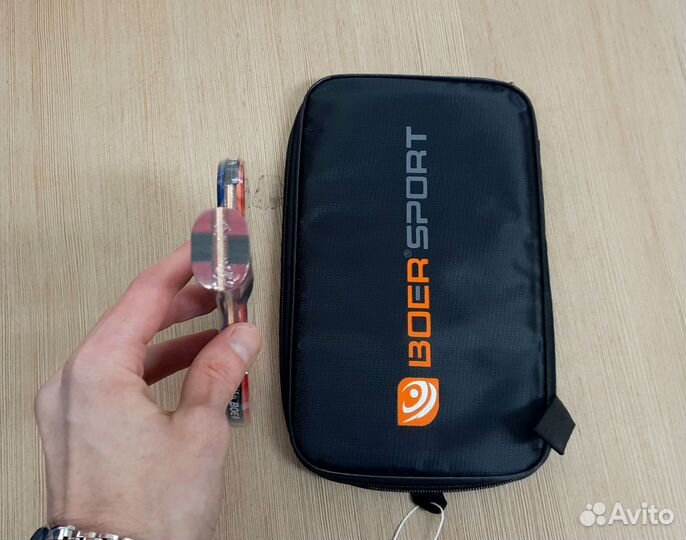 Ракетка для настольного тенниса boer с чехлом