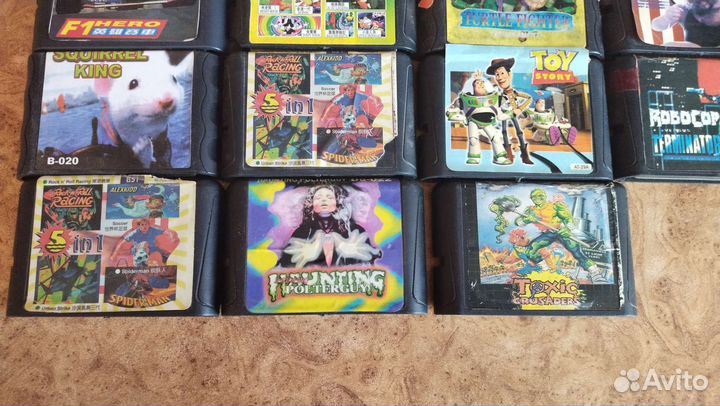 Картриджи игровые для сёги и денди