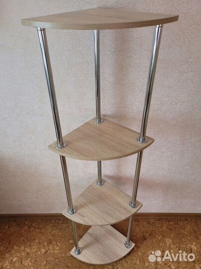 Угловая подставка/ стойка/ этажерка, 4 полки, дс