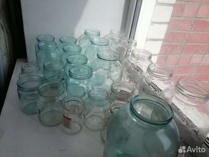 Банки стеклянные разные 2л.,3л.,1л