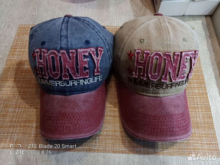 Бейсболка джинса ретро стиль 80х Honey Surfinglife