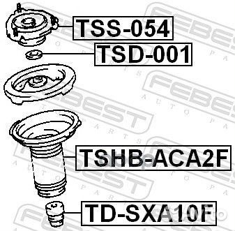Пыльник переднего амортизатора tshbaca2F Febest
