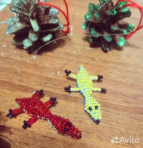 Крокодилы из бисера
