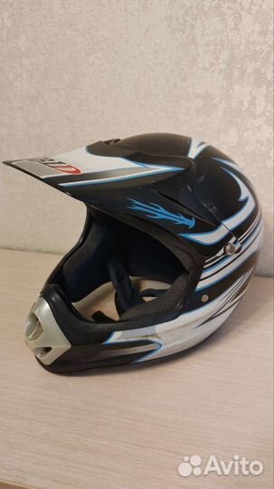 Кроссовый шлем с очками