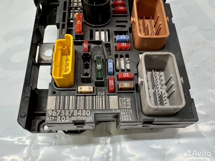 Блок предохранителей citroen berlingo b9