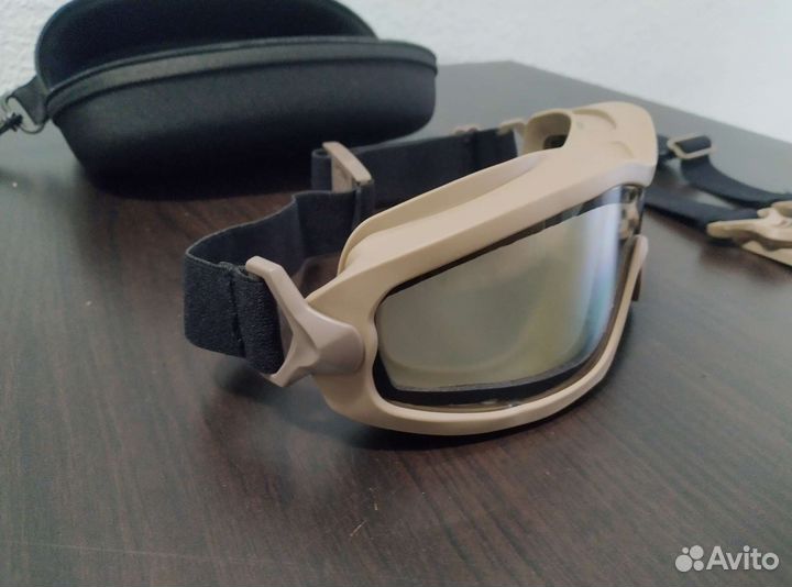 Тактические защитные очки с креплением на шлем