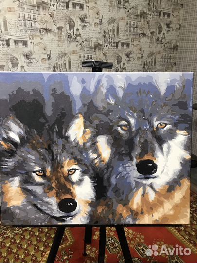 Картины по номерам раскрашенная