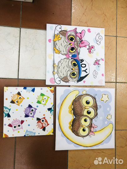 Набор картин на подрамнике