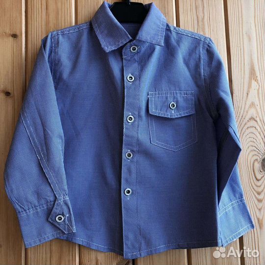 Рубашка синяя для мальчика