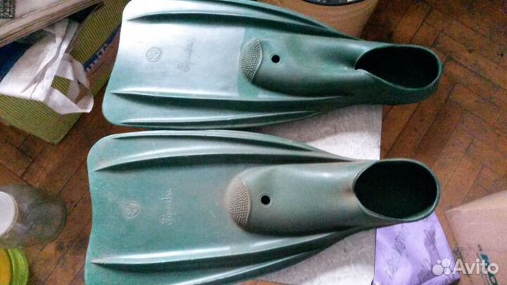 Ласты, маска, трубка (Русалка) СССР Винтаж