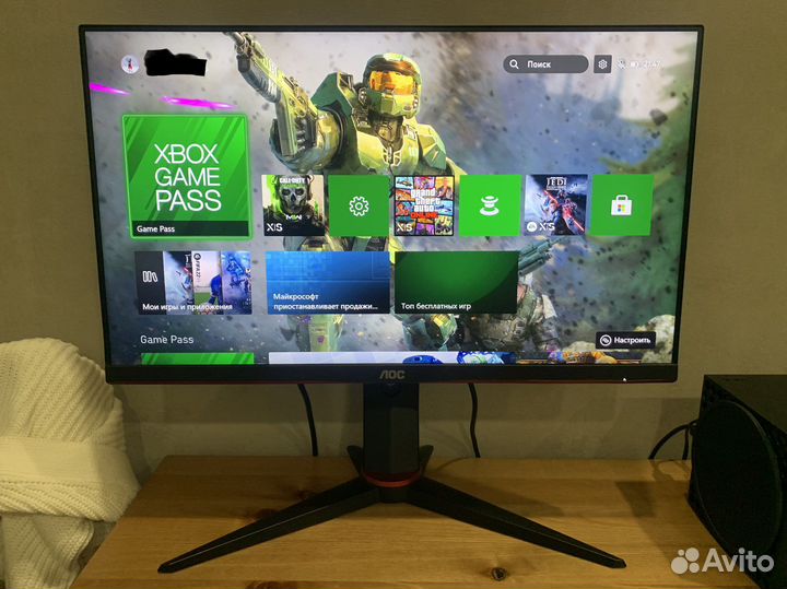 Игровой монитор Gaming AOC 75 гц (отклик 1мс)