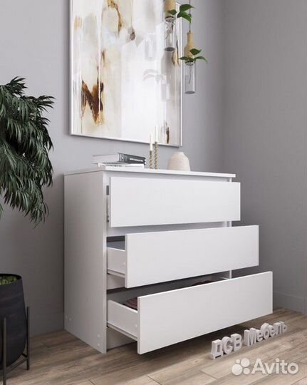 Комод белый стиль IKEA Мори 800.1