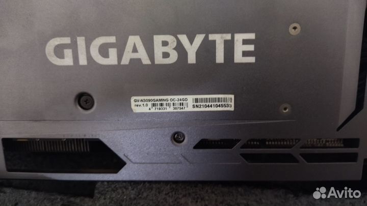 Видеокарта gigabyte geforce RTX 3090 24гб