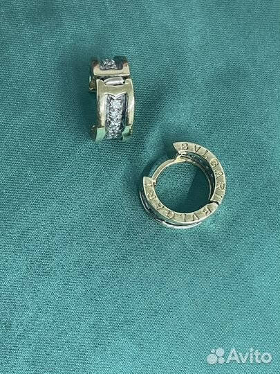 Золотые серьги bvlgari