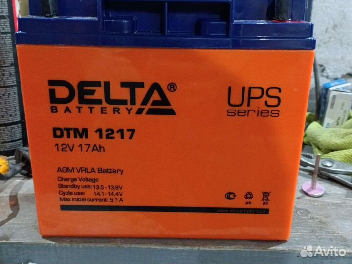 Аккумулятор Дельта dtm 1217