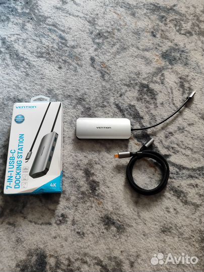 Док станция хаб Vention 7в1
