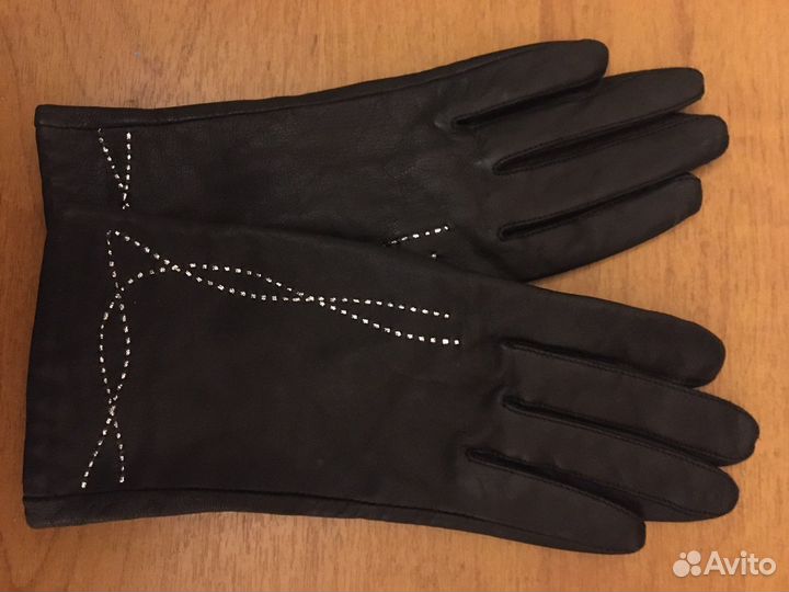 Перчатки кожаные