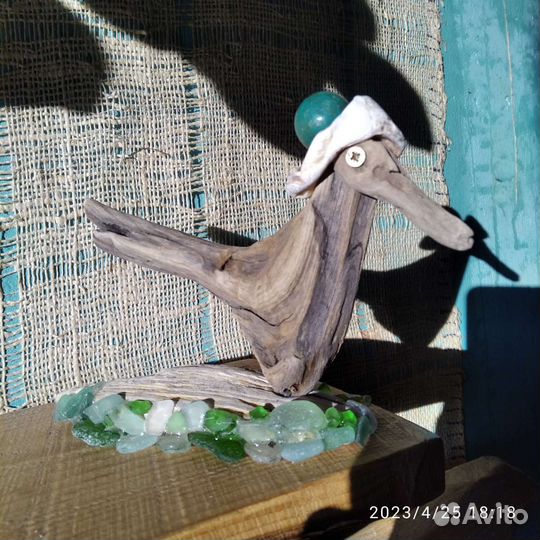 Птичка интерьерная в шапочке