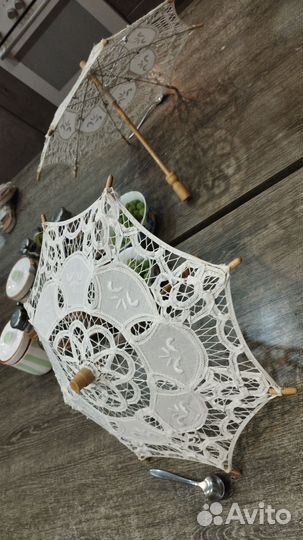 Зонт трость. Свадебный декор