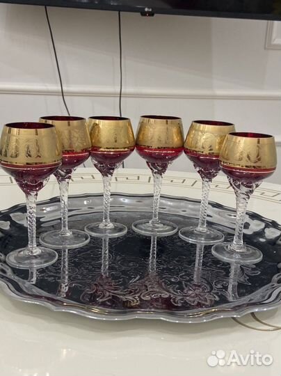 Фужеры рюмки Богемия