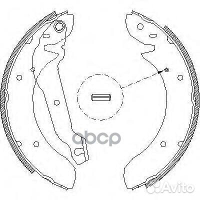 Колодки тормозные к-кт remsa 405500 Remsa