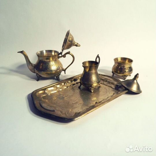 Антикварный набор для чая и кофе конца XIX века