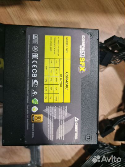 Блок питания chieftec CSN-650C 650 вт SFX Gold