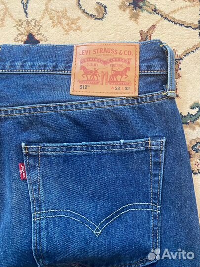 Джинсы мужские Levis 512 W33 L32