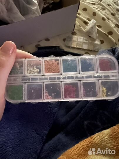 Цветы сухоцветы для ногтей