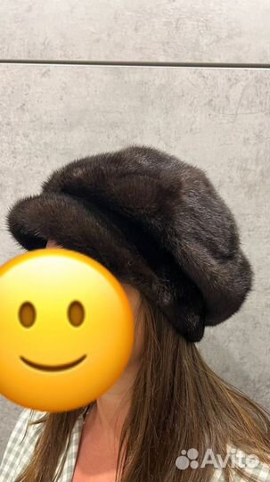Берет женский норковый