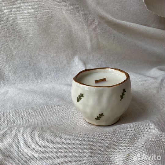 Свеча в керамике