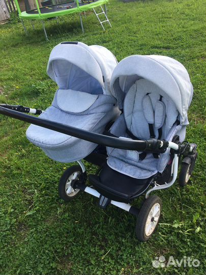 Коляска для двойни/ погодок Indigo 2 в 1
