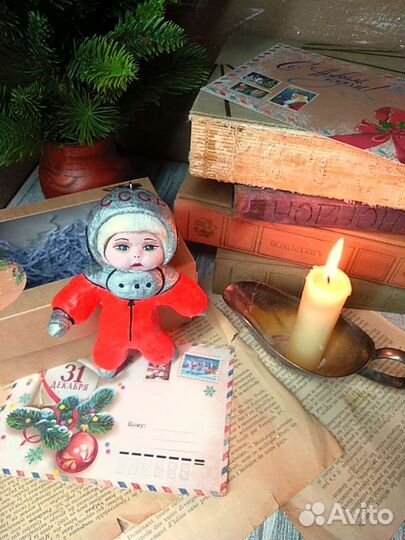 Ватная ёлочная игрушка,продаю