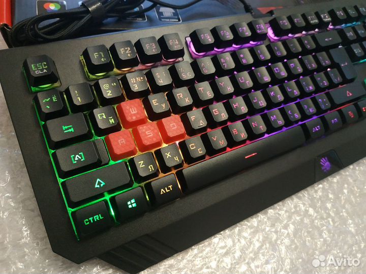 Клавиатура игровая A4Tech Bloody B125n neon