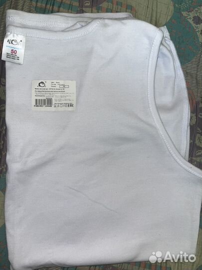 Майка белая женская