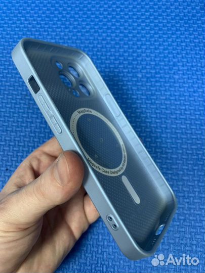 Чехол стеклянный Magsafe iPhone 13 Pro