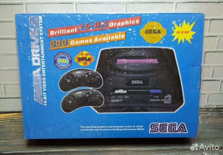 Приставка игровая Sega 16-Bit новая