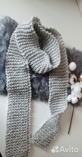 Шарф крупной вязки