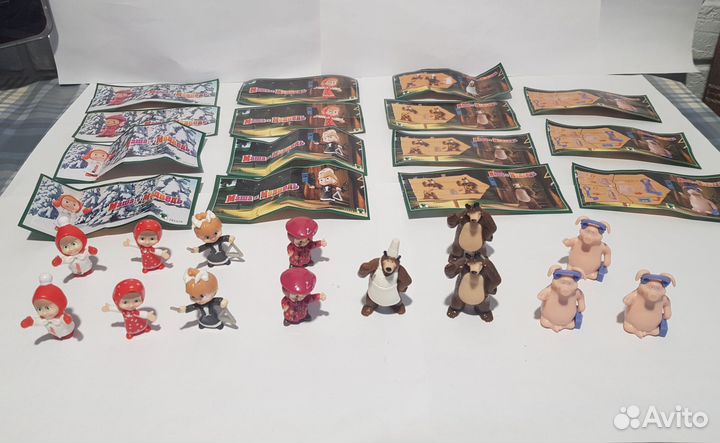 Киндер серии Маша и Медведь 2008 - 2015 гг