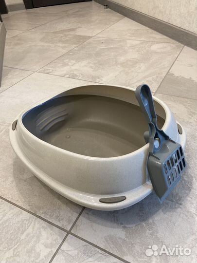 Лоток для кошек большой с совочком