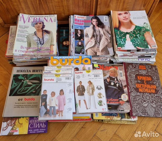Журналы по шитью и вязанию крючком и на спицах