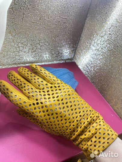 Перчатки женские кожаные новые авто леди