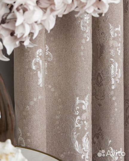 Шторы Ренессанс охра