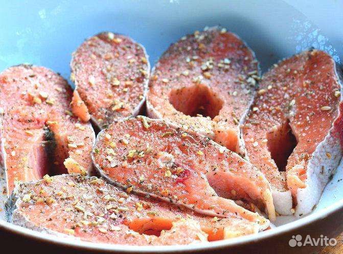 Стейк Дикий лосось в маринаде Ассортимент