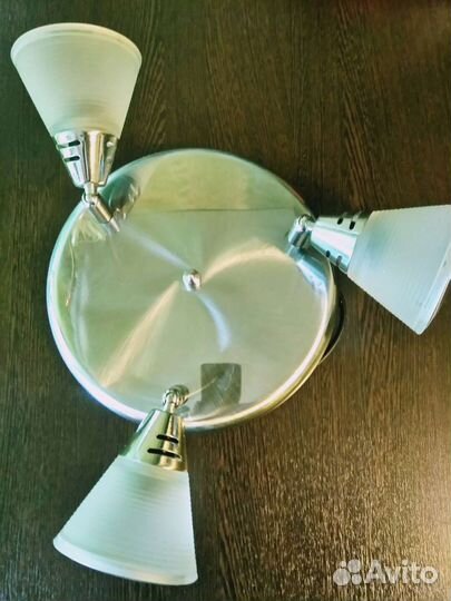 Люстра потолочная трех рожковая бу СССР